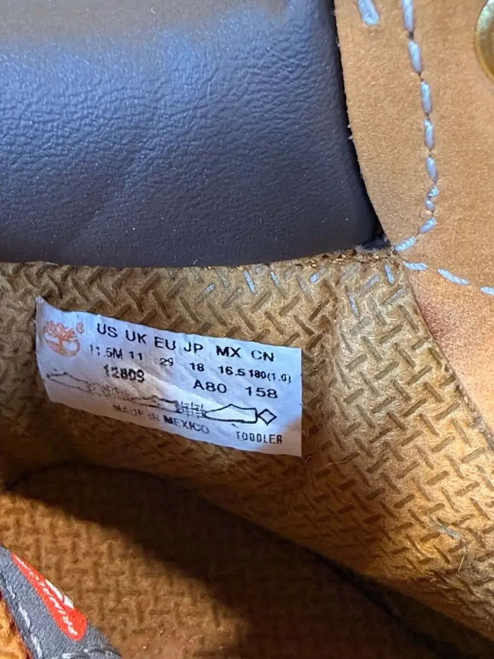 Timberland 6 Inch Premium Wheat Toddler Boots Size 11.5
